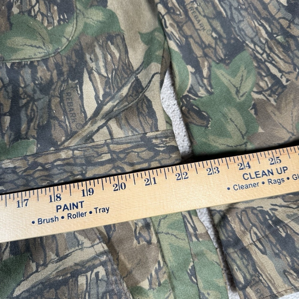 Vintage Deer River Coveralls Men's XL Camo TREBARK Hunting Outdoors USA 90s - Picture 6 of 15
